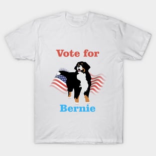 Vote for Bernie Bernese Mountain Dog T-Shirt